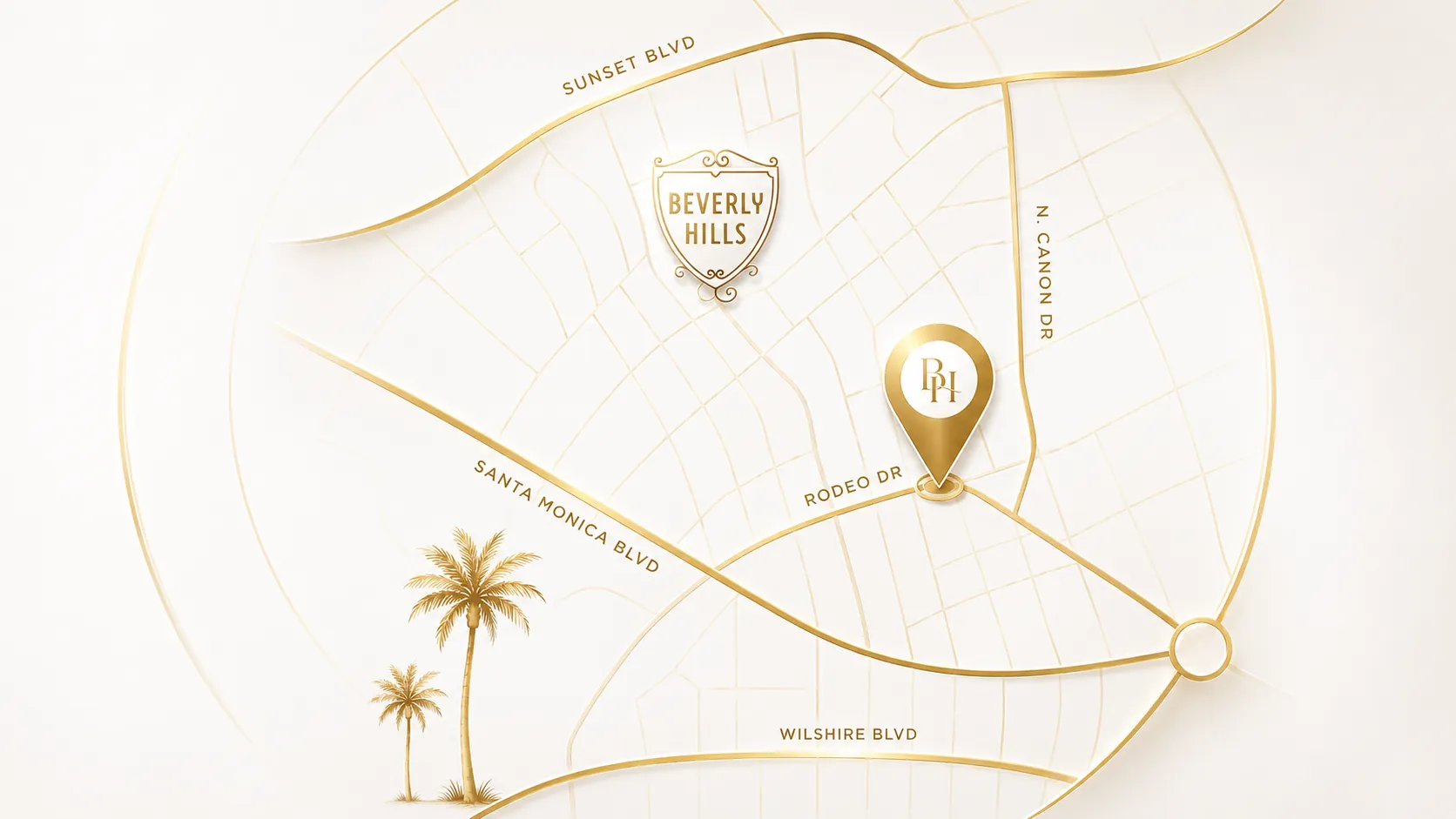 Laser Skin and Vein Clinic MedSpa Beverly Hills location map outline